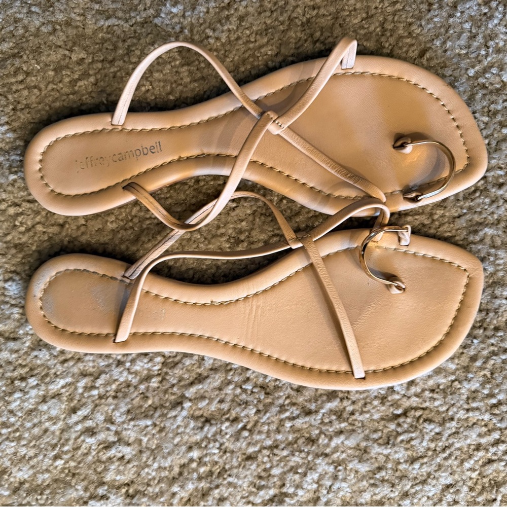 Jeffrey Campbell Nude Strappy Sandals